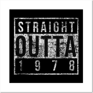 42th Birthday Gift Vintage Straight Outta 1978 Retro Posters and Art